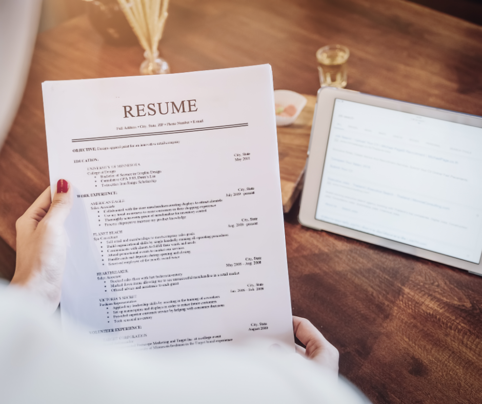 Redacción y diseño de resumé en español